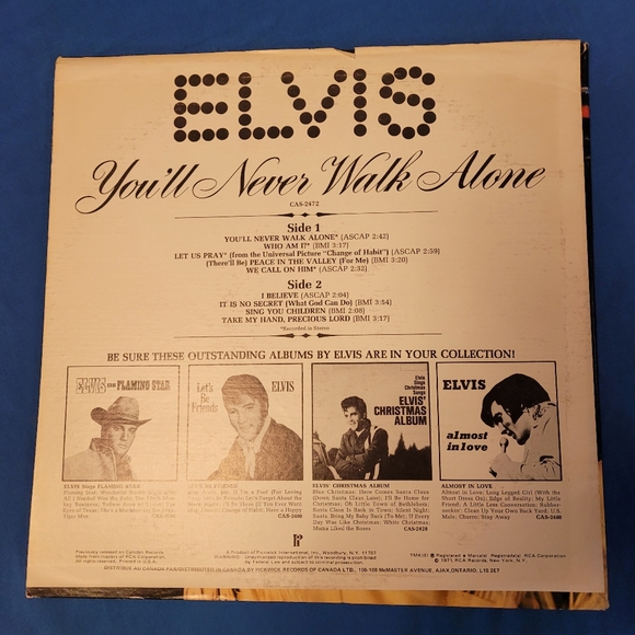 Elvis Pressly LP - Picture 2 of 2